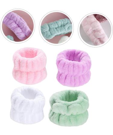 FOMIYES 4paires Serviettes De Poignet Pour Laver Le Visage Avec Bracelet lastique Et Dragonne Douce Pour Nettoyage Quotidien - Buy Online on GoSupps.com