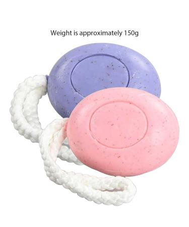 Buy Soap on a Rope - 2 Pcs Natural Fragrance 150g Moisturizing Soap for Men & Women | Exfoliating & Oil Control Bath Soap | International Shipping - Buy Online on GoSupps.com