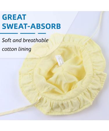 XIAOHAWANG Baby Girl Sun Hat - Embroidered Flowers Toddler Bucket Hat for Infant Girls 6-12 Months | Yellow Summer Cap - Buy Online on GoSupps.com