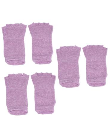 Healeved 3 Pairs Yoga Socks for Men Gel Sock Skin Repair Socks Mens Yoga Socks Foot Moisturizing Socks Half Toe Yoga Socks Spa Feet Moisturizer Socks Open-Toed Sock Toe Socks Man Sports