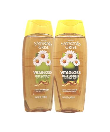 Manzanilla Grisi Cleansing Shampoo with Chamomile Extract 2 Pack 13.5 FL Oz Bottles