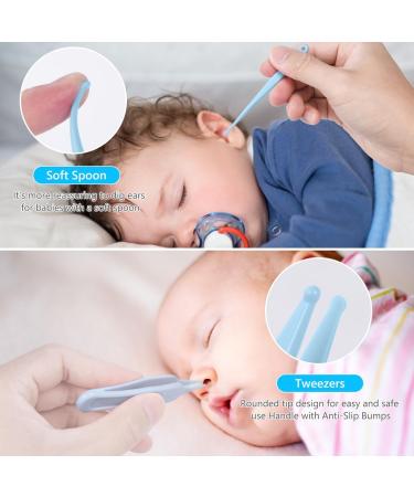 Vicloon Baby Nail Care Set - 5-in-1 Kit for Newborns & Toddlers - Includes Clippers, Scissor, Earpick, File, Tweezer - Blue - Buy Online on GoSupps.com