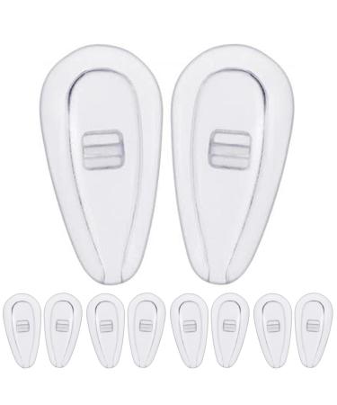 Aizuoni glasses pad replacement-5 pairs of glasses nasal pads made of silicone anti-slip-nose pads for glasses sunglasses screwable soft nasal cushions as a replacement
