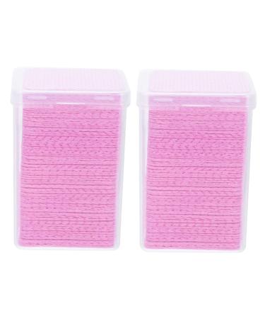 NOLITOY 800 Pcs Lint- Nail Towel Glue for Eyelash Extensions Nail Polish Remover Pads Janitorial Supplies Glue Bottle Wiping Pad Glue Wiper Pure Cotton Extension Glue Anti-Clogging