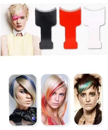 Convenient Flat Top Hair Highlighting Balayage Board Hair Sectioning Comb Paddle Hair Colouring Dye Hairdressing Tool White - Buy Online on GoSupps.com