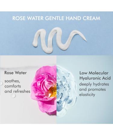 Alteya Organic Organic Rose Water Gentle Hand Cream - 90 ml - Certified Organic - Fast absorbing hand treatment with Rosa Damascena Hydrolat - Hydrating Moisturizing Repairing - Buy Online on GoSupps.com