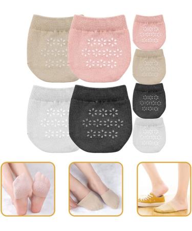 Exceart Women's Mesh Toe Socks - 4 Pack Slipproof & Breathable Half Socks for Girls - Stylish Colors - Buy Online on GoSupps.com
