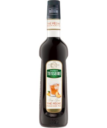 Mathieu Teisseire Peach Tea Syrup for drinks teas sodas lemonades beers cocktails with or without alcohol bottle of - Buy Online on GoSupps.com