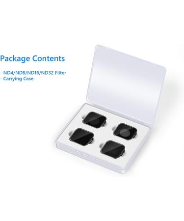 NEEWER 4 Pack ND Filter Kit for GoPro Hero 11/10/9 - ND4/ND8/ND16/ND32 Lens Filters with HD Glass - Buy Online on GoSupps.com