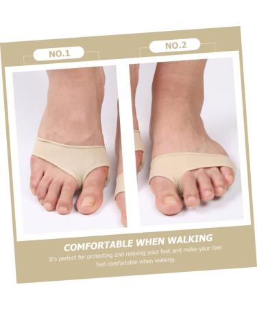 Healeved Metatarsal Pad Sleeve - 2pcs Hallux Sleeve Separator | Gel Forefoot Inserts & Insoles for Pain Relief | 9.8x7.2cm - Shop Now - Buy Online on GoSupps.com
