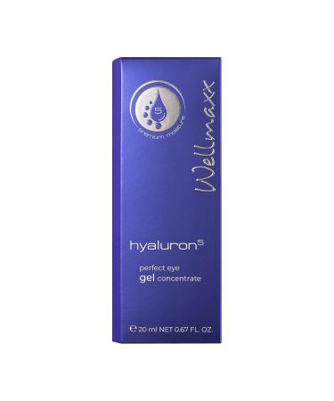 Wellmaxx Hyaluron Eye Gel Concentrate | Anti-Wrinkle Moisture Care for All Skin Types | Refreshing 20ml Formula with 5-Fold Hyaluron - Buy Online on GoSupps.com