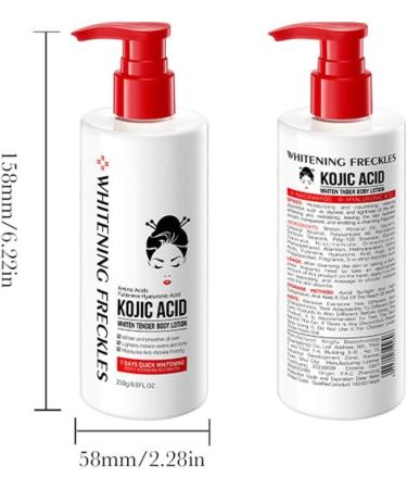 Kojic Acid Cream Kojic Acid Body Lotion Skin Lightening Body Lotion with Kojic Acid Moisturizing Remove Melanin Skin Lightening Body Cream for Uneven Skin Tone Skin Lightening Cream 250g (1) - Buy Online on GoSupps.com
