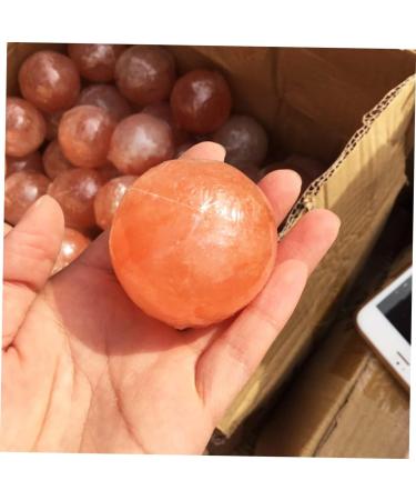 FRCOLOR Savonnette au Sel de L'himalaya Boule de Cristal Min raux Naturels pour Massage et Exfoliation Peau orange 1 unit (Lot de 1) - Buy Online on GoSupps.com