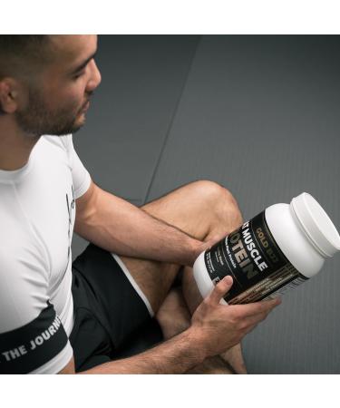 Gold BJJ Mat Muscle | 100% Plant Based Vegan Protein Powder for Jiu Jitsu Athletes - Vanilla Flavor - Buy Online on GoSupps.com