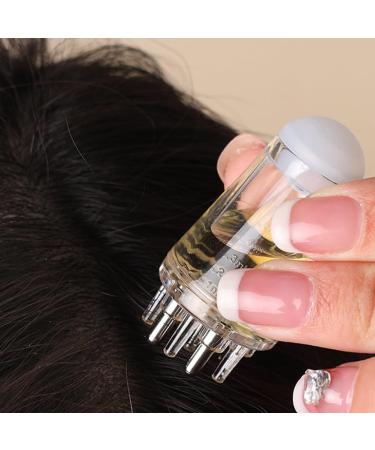 Scalp Massage Brush & Oil Applicator Comb - White | Hair Growth & Treatment Essential Oil - Buy Online on GoSupps.com