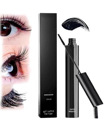 Vitae Charm Pro Age Mascara,Vitaecharm Waterproof Mascara,Long Lash Lengthening,Naturally Non-Flowering Eye Makeup,Long-Lasting and Waterproof Curling Mascara for Women (1PC,5g)
