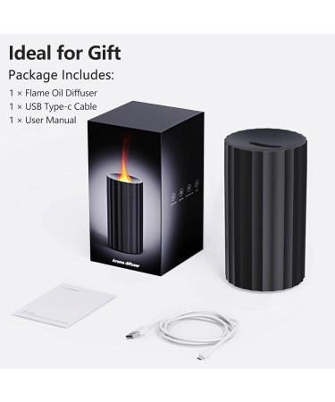 Aroma Diffuser with Flame Effect - 7-Color Night Light & Automatic Shut-Off | Essential Oil Humidifier for Home & Office - Buy Online on GoSupps.com