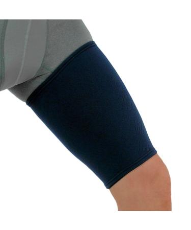 NeoPhysio Medical Grade Elastic Compression Thigh Support Navy Tubular Sleeve - Medium 43-50cm Medium Navy - Buy Online on GoSupps.com