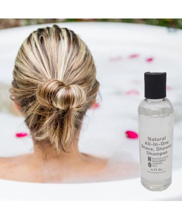 Our Aroma Natural All-In-One Shave Shower Shampoo Liquid Soap- 4FlOz - Plant Based Ingredients (1) - Buy Online on GoSupps.com