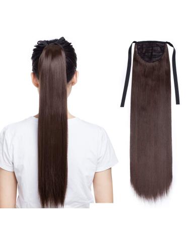 Lady Outlet Mall Hair Extension Straight 22" medium brown