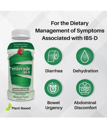 Enterade IBS-D 6 Bottles - Targeted Dietary Support for Irritable Bowel Syndrome with Diarrhea (IBS-D) - 8oz Mixed Berry - Buy Online on GoSupps.com