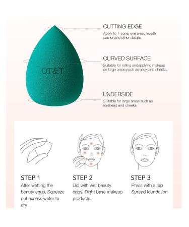 Premium Makeup Sponges for Dry & Wet Use - Foundation Cream & Powder Applicator - Drop-Shaped Puff with Storage Box - Available in 2 Colors - Buy Online on GoSupps.com
