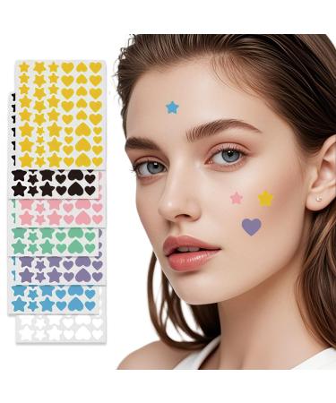 JYNXOR Pimple Patch Star patches pimples stars invisible natural hydrocolloid pimples with tea tree oil salicylic acid acne patch day and night
