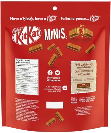 Nestl Kitkat Minis Pantry Size Pouch 800 Grams & Nestl Kitkat Chunky Milk Chocolate Wafer Bars Multipack 4 X 49 g 196 Grams - Buy Online on GoSupps.com