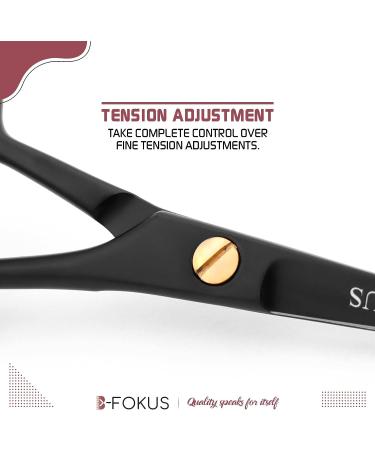 B-FOKUS Professional 4.5 Mustache Scissors - German Stainless Steel Beard & Mustache Grooming Kit for Men with Leather Case and Comb Set - Buy Online on GoSupps.com