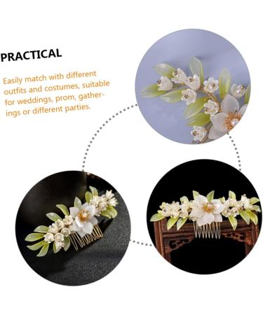 Didiseaon Handmade Leaf Comb Headwear for Women Wedding Headpiece Hair Gems for Women Bridal Accessories Wedding Hair Accessories for Brides Tiara Bridesmaid Hair Comb The Flowers Alloy - Buy Online on GoSupps.com