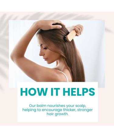 Naturally Solved Hair Growth Balm with Castor Oil & Rosemary Oil for Hair Growth: Blended for Fuller Thicker Hair - Includes Shea Mango Almond Jojoba Rice Bran Hemp and Coconut Oils - Buy Online on GoSupps.com