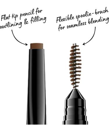 NYX Precision Brow Pencil - Vegan Formula, Soft Brown 03 - Buy Online on GoSupps.com