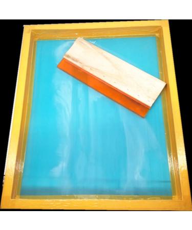 Craft Rubber Wooden Handle Silk Screen Printing Squeegee Blade 2 Pack - 14cm/25cm - Buy Online on GoSupps.com