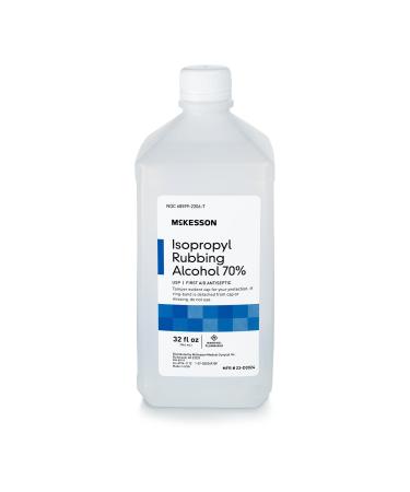 McKesson 70% Isopropyl Rubbing Alcohol - First Aid Antiseptic - 32 oz 1 Count 32 Fl Oz (Pack of 1) - Buy Online on GoSupps.com