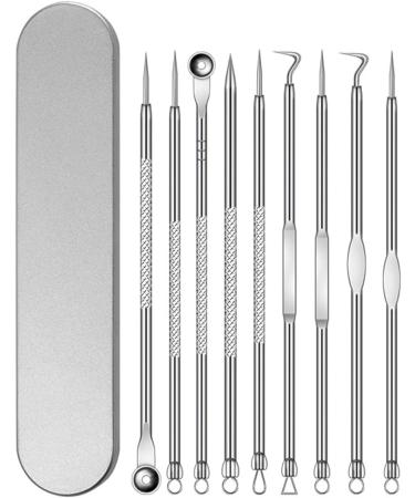 Acne Needle Blackhead Remover Needle Tools Set Blackhead Tweezer Pimple Extractor Stainless Steel Blackspot Removal Skin Care Tool (Color : 9pcs Leather Bag) - Buy Online on GoSupps.com