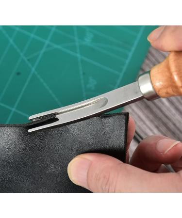 XILEWHZF Leather Edge Skiving Beveler Tool Set - Wide Mouth Leathercraft Trimmer with Wooden Handle (4mm, 6mm, 8mm) - Buy Online on GoSupps.com