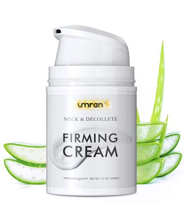 Neck Firming Cream For Tightening Lifting Sagging Skin, UMRAN Crepe Neck & Chest Firming Cream, Reducing Wrinkles, Anti Aging Moisturizer for Neck & Dcollet, Turkey Neck Firming Cream