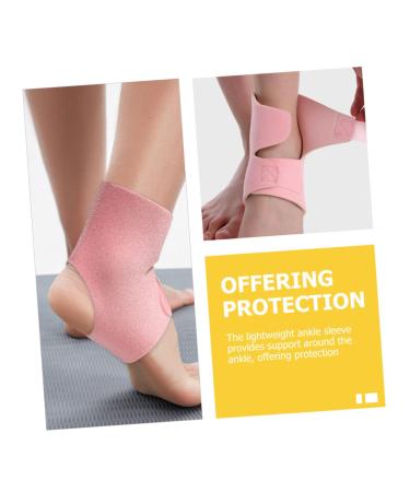 Healeved 4pcs Compression Ankle Brace - Washable Ankle Sleeves & Lipstick Keychain Holder for Men & Women - Pink Protective Case - Buy Online on GoSupps.com