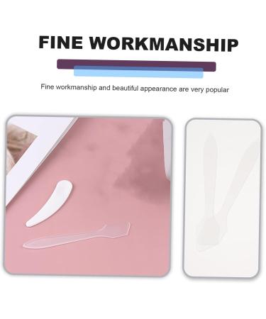 OHPHCALL 30 Pcs Small Crescent Cream Spoon Face Cream Spatula Mini Small Mini Makeup Spatula Plastic Pp 8x1.5x0.1cmx3pcs Transparent Colorx3pcs - Buy Online on GoSupps.com