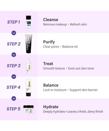  New Years Gift Set coxir K-Beauty Seoul Glow Set 5-Step Korean Skincare Routine with TXA & Black Rice Cleansing oil Mask Cleanser Ampoule Balm & Moisturizer korean skincare Holiday Gift - Buy Online on GoSupps.com