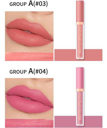INTEROOKIE Matte Lipstick Kit Natural Velvet and Does Not Fade Without Stick Lip Gloss Shell (A) - Buy Online on GoSupps.com