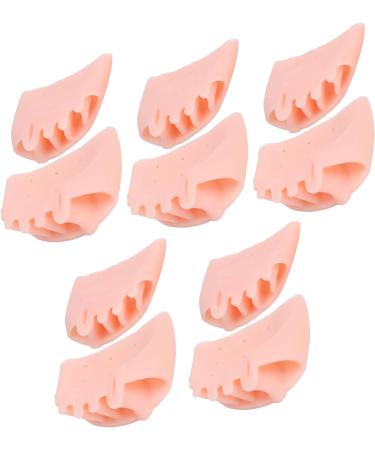 Silicone Toe Separator 5 Pairs - Daily Exercise Training Valgus Corrector (Skin Color) - Buy Online on GoSupps.com