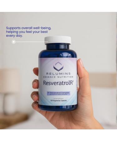 Relumins Resveratrol 600mg Supplement High-Potency Antioxidant with Grape Seed & Red Wine Extract Supports Skin Heart Health & Immune System 120 Vegan Capsules x 3 Bottles - Buy Online on GoSupps.com