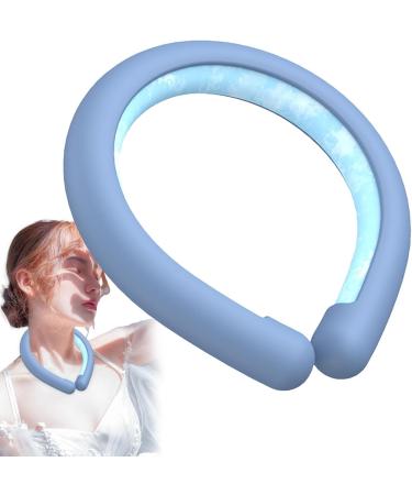 Buy Neck Cooling Tube - Wearable Cooling Choker & Hands-Free Neck Cooler for Summer Heat Relief | Reusable & Ideal for Outdoor Workers - Blue - Buy Online on GoSupps.com