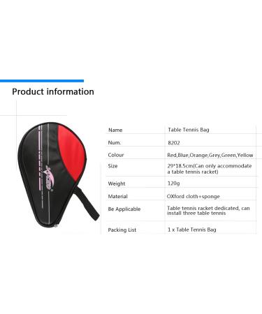 SOCKO Table Tennis Bag 8202 - Orange | Water-Resistant & Durable - Buy Online on GoSupps.com