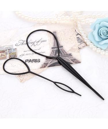 Magical Hair Braid Tools - 2x Plastic Topsy Tail Loop Accessories for Braiding & Ponytails | Perfect for Girls - Buy Online on GoSupps.com