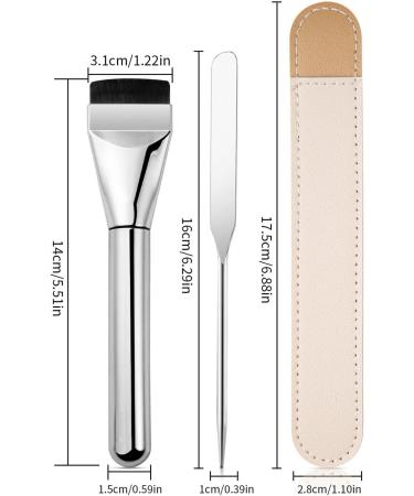 Foundation Brush Flat Head Makeup Brush Eye Shadow Blending Liner Make Up Brush Aluminum Tube Flat Head Makeup Brush Contour Liquid Blending Makeup Brush Set for Home Dormitory and Travel - Buy Online on GoSupps.com