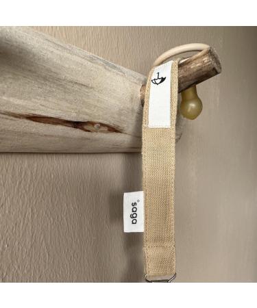 Saga Copenhagen Pacifier Chain Pala (Honey) | 100% Organic & Sustainable | GOTS-Certified | International Shipping - Buy Online on GoSupps.com