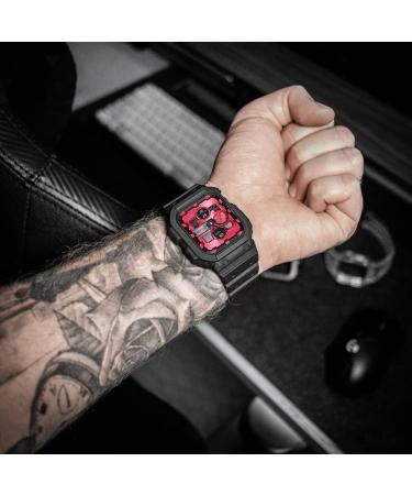 amBand Compatible for Apple Watch Band 45mm 44mm 42mm with Bumper Case Rugged Men Bands for Apple Watch SE and iWatch Series 7 6 5 4 3 2 1 Sport Military Protective Cases Drop-Proof Matte Black Black 42mm/44mm/45mm - Buy Online on GoSupps.com