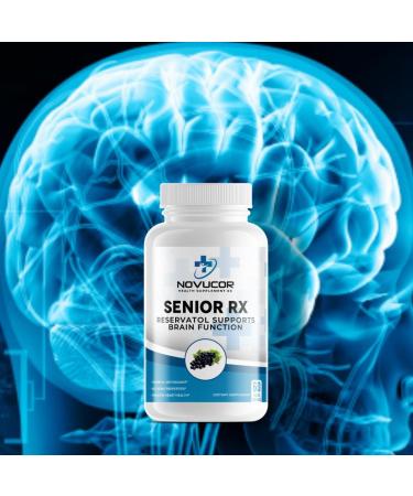 Novucor Health Supplements Rx Resveratrol Supplement Brain Function Support Senior Series 60 Capsules - Buy Online on GoSupps.com